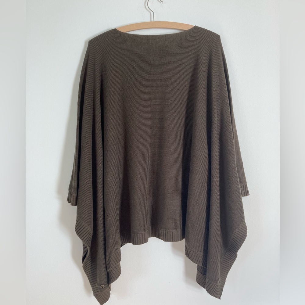 Lululemon Forward Flow Poncho olive green cashmere blend OS NWOT